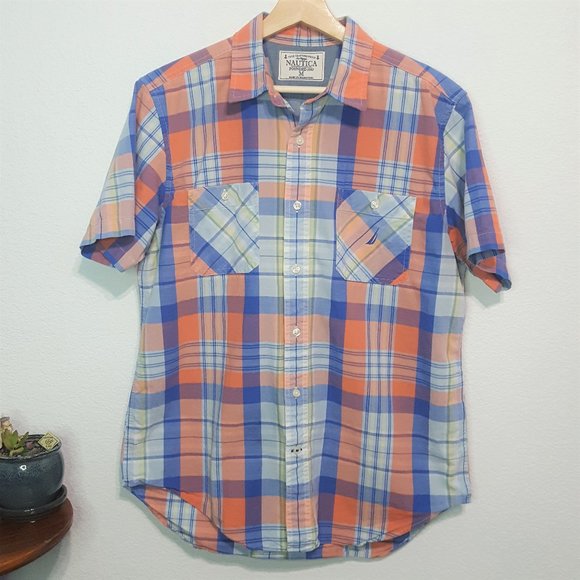 Nautica Men's Plaid Button Down Shirt - Picture 7 of 7